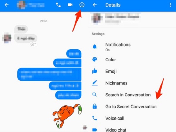 Facebook đã bổ sung thêm tính năng Secret Conversation (trò chuyện bí mật) cho người dùng Messenger