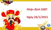 Nhận định XSBT 26/1/2021