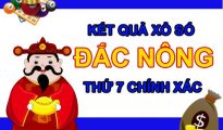 Soi cầu SXDNO 28/8/2021 thứ 7 chốt KQXS Đắc Nông