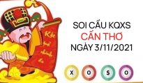 Soi cầu xổ số Cần Thơ ngày 3/11/2021
