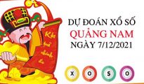 Dự đoán xổ số Quảng Nam ngày 7/12/2021