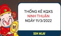 Thống kê xổ số Ninh Thuận ngày 11/3/2022 hôm nay thứ 6