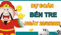Dự đoán XSBT 28/6/2022 chốt bạch thủ giải tám thứ 3