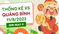 Thống kê xổ số Quảng Bình ngày 11/8/2022 hôm nay thứ 5