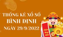 Thống kê xổ số Bình Định ngày 29/9/2022 thứ 5 hôm nay