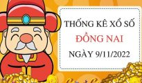 Thống kê xổ số Đồng Nai ngày 9/11/2022 thứ 4 hôm nay