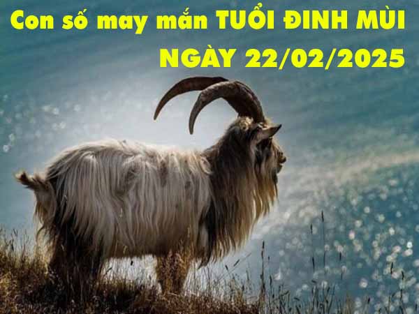 Con số tài lộc tuổi Đinh Mùi ngày 22/2/2025 thứ 7 hôm nay