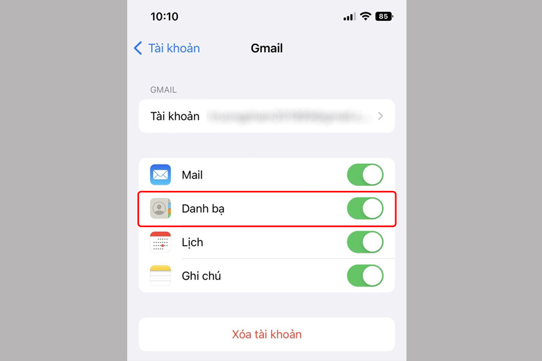 Đồng bộ danh bạ Đồng bộ danh bạ
