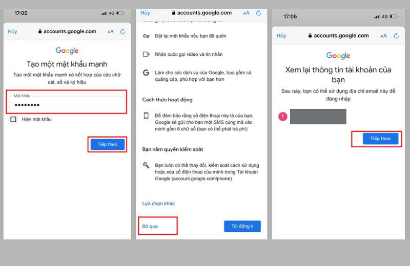 Bỏ qua phần yêu cầu số điện thoại