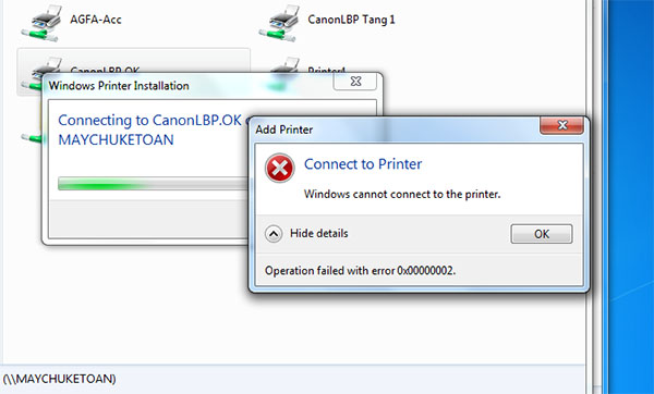 Cài đặt driver cho máy in