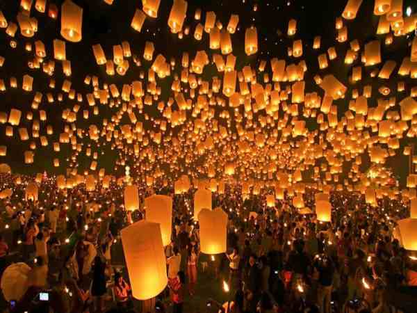 Tham gia lễ hội đặc sắc chiang mai 