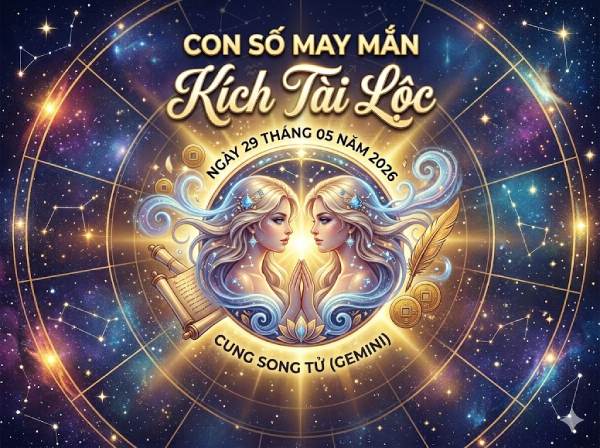 Con số may mắn cung Song Tử