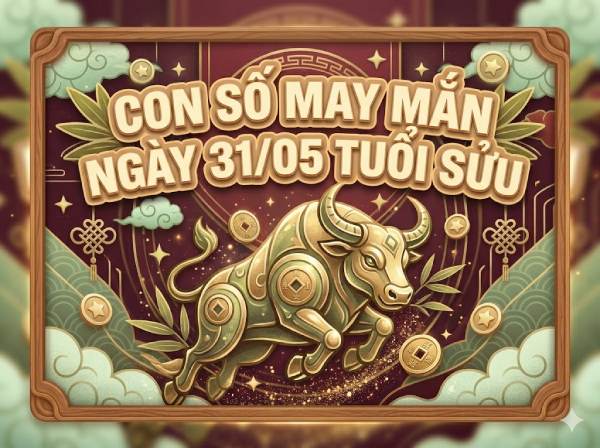 Gợi ý con số may mắn ngày 31/05/2026 Tuổi Sửu theo từng năm sinh