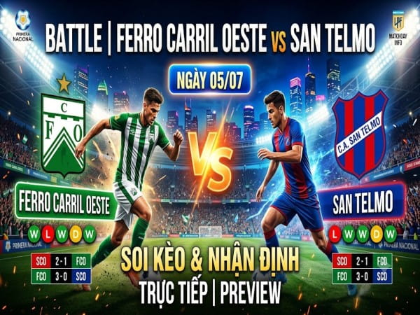 Ferro Carril Oeste vs San Telmo nhận định, dự đoán trước trận đêm nay